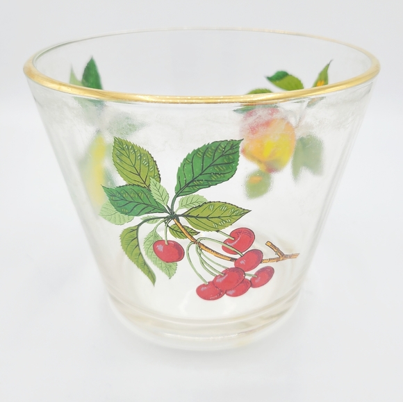 Vintage West Virginia Glass Co Fruit Cocktail Barware Ice Bucket - Picture 2 of 9